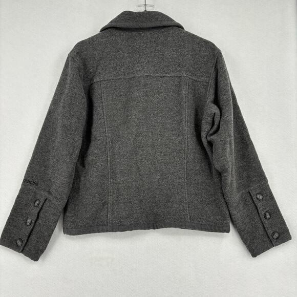 Columbia Women's Wool Blend Jacket Button Front Lined Gray Size M - Picture 8 of 12